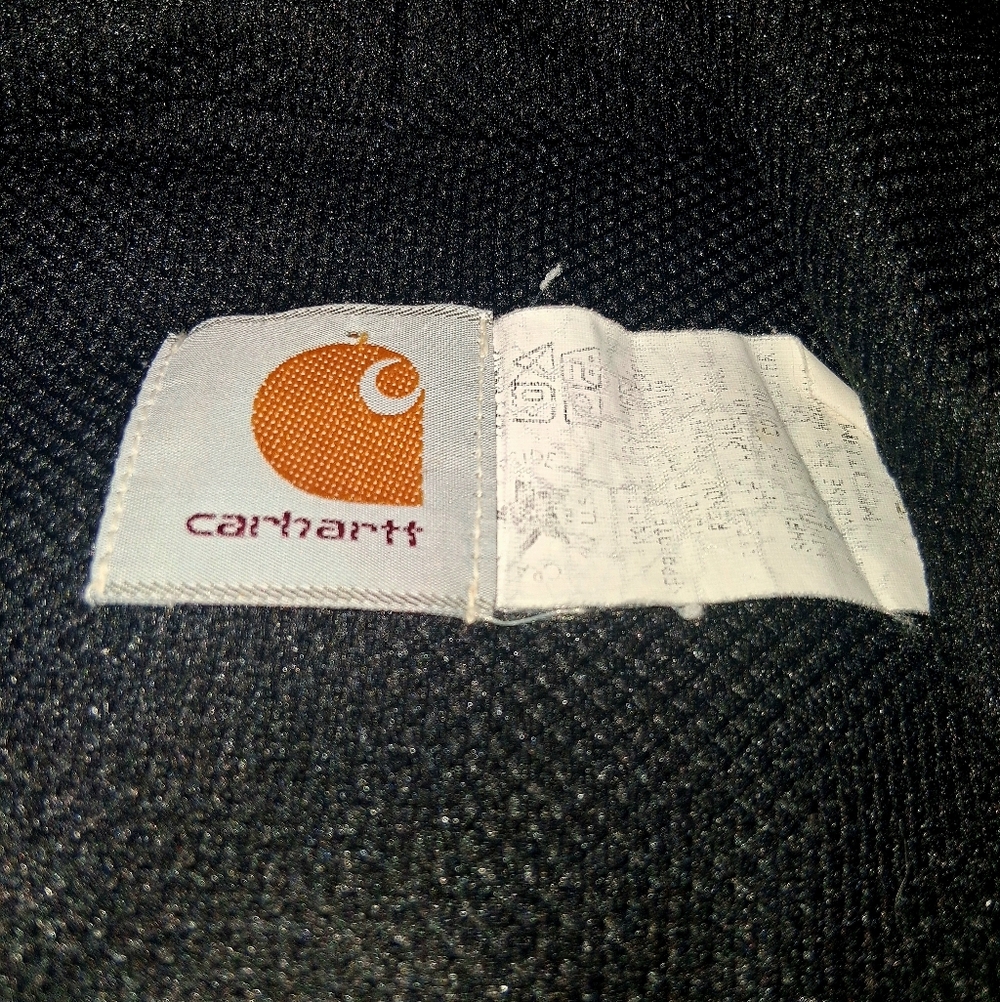 NICE Vintage 90s Washed Sage Green Carhartt Hooded Workwear Jacket. Med. - Picture 2 of 5